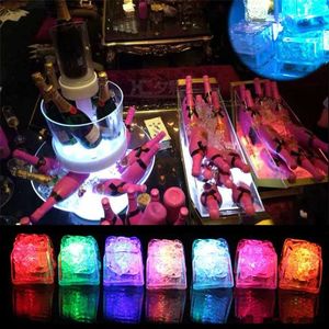 Neues LED-Gadget Aoto Farben Mini romantisch leuchtender künstlicher Eiswürfel Blitzlicht Hochzeit Weihnachtsfeier Dekoration