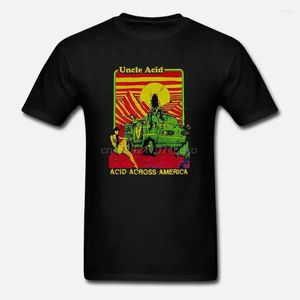 Herren-T-Shirts NACHDRUCK Uncle Acid And The Deadbeats Across America Tour 2014 Shirt