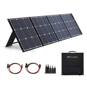 ALLPOWERS 200W Solar Panel With Adjustable Kickstand Foldable Solar Backup Power for Outdoor Camping Off Grid SystemGreenhouse