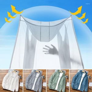 Trench de trincheira masculino Homem Summer Sun Protection Jacket Moda