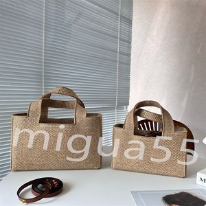 Borsa a tracolla di design premium borse eleganti e semplici Island resort paglia Tote