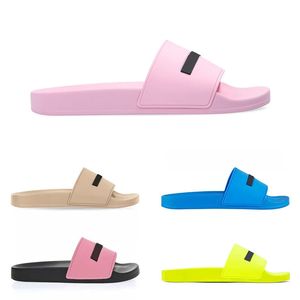 Paris Sliders MENS MENS Womens Summer Designer Slides Sandaler Beach Slippers Ladies Flip Flops Black Outdoor Home Slides Chaussures skor Storlek 35-46 Y3