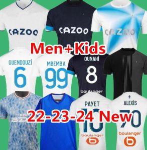 22 23 24 Fußballtrikots 2023 2024 Marseille Maillot Fuß CUISANCE GUENDOUZI ALEXIS GERSON PAYET CLAUSS Fußballtrikots VERETOUT unter NUNO MBEMBA VITINHA Männer Kinder