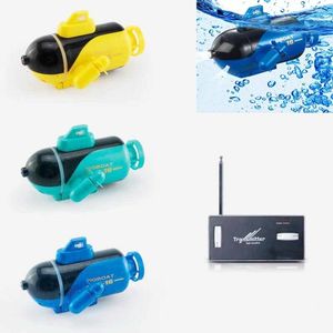 ElectricRC Boats EST Mini RC Submarine Remot Control Water Toy Ship High Speed Radio Boat Model Electric Kid Children's Gifts 230518