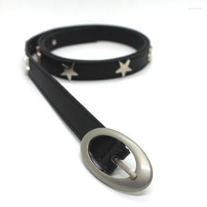 Belts Temperament Women With Oval Shape Buckle Ladies All-match Waistband