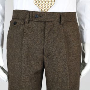 Men's Pants Autumn Winter Business Suit Pants Men Casual Formal Slim Fit Classic Office Woolen Straight Trousers Male Pants F211 230519