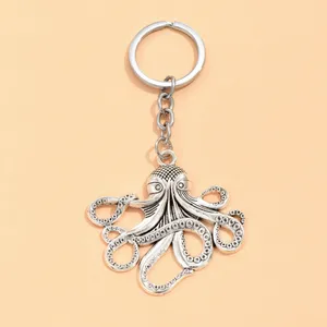 Octopus Keychain, nova moda feita à mão, joias de dropship para festas de festas de metal