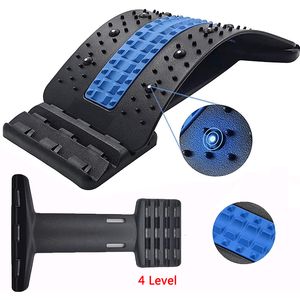 Slimming Belt 4 Level Back Stretcher Massager Neck Muscle Relax Lumbar Magnetic Therapy Spine Cracker Board Pain Relif 230518