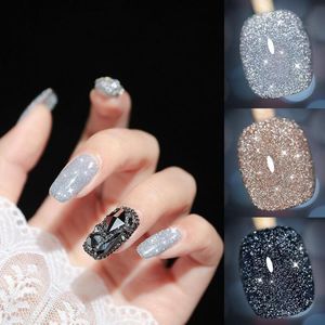 Nagelgel 10g miljövänlig glitterharts glittrande platina för skönhet