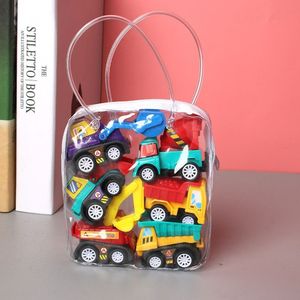 Diecast Model Mini Car Toy Pull Back Toys Engineering Vehicle Fire Truck Kids Inertia Boy Diecasts for Children Gift 230518