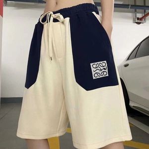 Novos shorts femininos calças de grife com letras bordadas marca de luxo calças curtas praia algodão de alta qualidade tamanho asiático S-XL