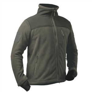 Mäns jackor Taktiska militära fleece jacka armé stridsskjorta multi fickor som arbetar enhetliga utomhuskläder hösten fjäder outwear