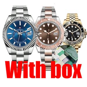 mens montre luxury watch men Designer watches high quality top automatic mechanical movement 904L stainless steel 40mm ceramic bezel waterproof watches with box