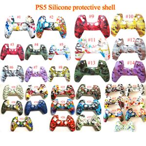 New Game Controller Skin Soft Gel Silicone Protective Cover Rubber Grip Case for PS5 Playstation 32 Color In Stock