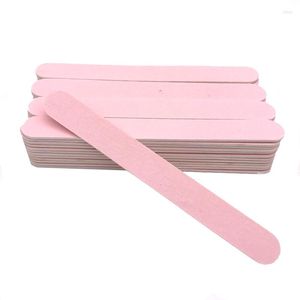 Tırnak dosyaları 200/500 PCS Pembe Ahşap Çip Dosyası Profesyonel Manikür Aksesuarları Sanat Araçları Zımparalama Tampon Pedikür Kireç A Ongle