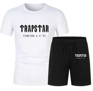 TRAPSTAR Brand Designer Tuta da basket Set T-shirt da uomo Pantaloncini Set Abbigliamento sportivo estivo Pantaloni da jogging Streetwear Harajuku Top Alta qualità33ess