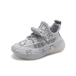 New Girl's Shoes Mesh Knitting Boys Sports Shoes Breattable Non Slip Kids Sneakers Soft Running Children Casual Shoes