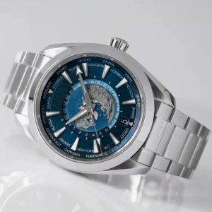 Mode Luxusuhr Weltzeit omeg James Bond 007 Herren Automatikuhr Mechanisches Uhrwerk 904L Edelstahlband Hohlrücken Hochwertige Uhr