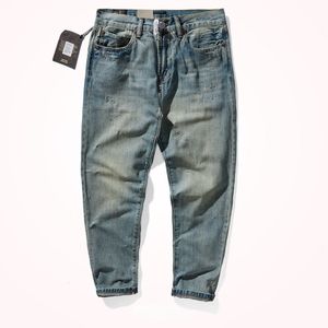 Jeans da uomo Pantaloni in denim dritti autunnali e invernali Tutti abbinati Casual affusolati giapponesi da uomo 230519