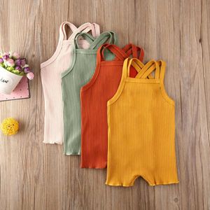 Set di abbigliamento Abbigliamento estivo per bebè Bambino Bambini Ragazzo Ragazza Tuta infantile Abiti in cotone Set vestiti solidi