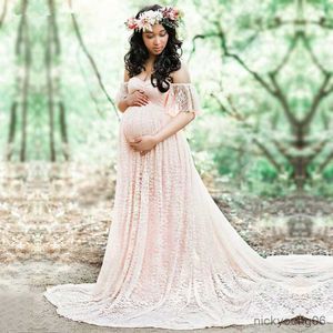 長いマタニティ服妊娠ドレス写真撮影用ドレス妊婦のためのガウンドレス衣類R230519