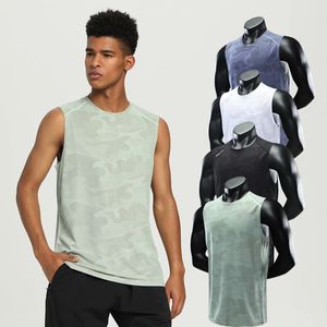 Lu G12 Men's Sleeveless Shirt Fitness Mens Tight Blank Tank Top Workout Vest Cotton Muscle Tank Top Gyms Clothing