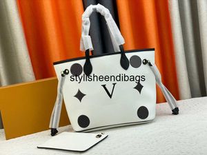 stylisheendibags Designer Tote Shoulder Chain Bag Clutch Bag purse Medium size handbag embossed Montano leather with cream striped women's shopping bag 31cm