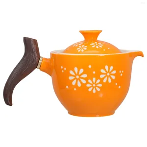 Dinnerware Sets Rotating Tea Maker Teapot Side Handle Teapots Portable Ceramic Pitcher Kettle Dispenser Boiling