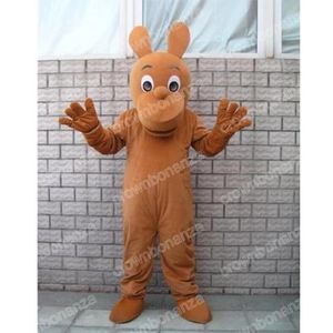 Simulação Kangaroo Mascot Trajes de desenho animado Carnaval unissex adultos Roupa Festa de aniversário Halloween natal de roupa ao ar livre