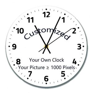 Custom Personalized Photo Wall Clock Digital Silent Home Living Room Wooden Wall Watch Friends Gifts Clocks Wall Luxe Home Gift AA230519