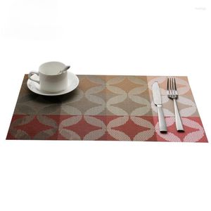 Masa Paspasları Modern Zarif PVC Placemat Yemek Mat Cafe Anti-Slip Placemats Bowl Pad Fincan Bardak Mutfak