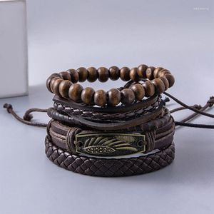 Strand 2023 Luxury Classic PU Leather Bracelet for Men Hand Charm Jewelry