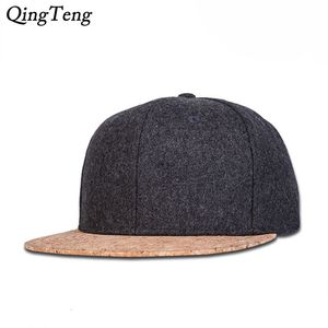 Bollkåpor Woolen Hat Hip Hop Street Justerbar Bone Wood Grain BRIM Fashion Hat Boy Men Women Basketball Hip Pop Baseball Caps 230518