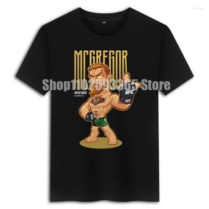 Męskie koszulki bojowe MMA odzież Connor McGregor Tattood T-shirt męski trening boksowy krótki rękaw