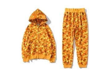 Designer Mens women hoodie popular shark pattern Sportwear Camouflage zip up hoodies high quality Jacket size S-5XL