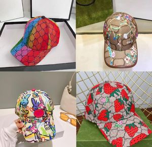 Designer de luxo alfabeto Baseball Cap Hatman Hat Strawberry Homens Homens de Couro Bordado de Casual Casual Casual Casual Capata