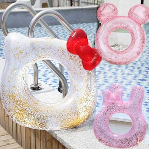 5PSCINFLATABLE FLOATS Tubes Transparent Flash Foam Vuxen Table Swimming Pool Tube Giant Floating Boys and Girls Water Fun Toys Swim Ring P230519