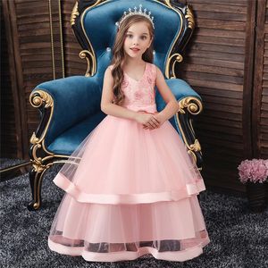 Girls Dress Teens New Year Princess Children Party Dress Wedding Gown Kids Dresses for Girls Birthday Party Dress Vestidoes305o