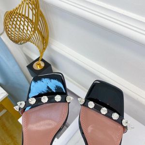 Casual Sexy Lady Designer Sandals Fashion Women Shoes Sier Glitter Strass Spikes Peep Toe High HeelsMVQ0a530c