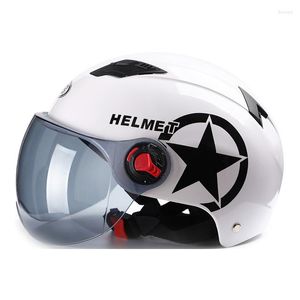 Motosiklet kaskları kask kıyıcı 3/4 açık yüz vintage moto capacete de erkek kadın scooter motosiklet dot