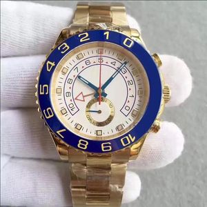 Zegarek o wysokiej jakości męsku automatyczny zegarek mechaniczny Dwnie tonowe złoto ze stali nierdzewnej chronografu wodoodporne