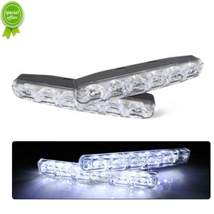 Новый 12 В 1PAIR CAR AUTO DALTIME HONGURE LIGHT LIGHT DAYLIGHT LAMP LAMP DRL 6 Светодопроницаемые водонепроницаемые светильники FOG Light 6000K CAR LACES