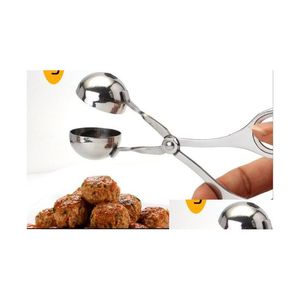 Other Kitchen Tools Practical Convenient Meatball Maker Stainless Steel Stuffed Clip Diy Fish Meat Rice Ball Usef Drop Delivery Home Dhojd