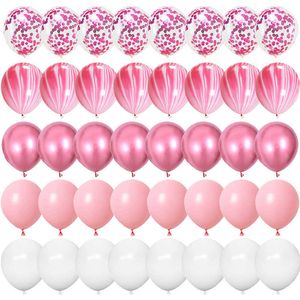 Dekoracja 40pcs różowe złoto konfetti balony wszystkiego najlepszego z okazji urodzin Dorild Decoration