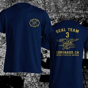 Men's T-Shirts Navy Seal Team Three DEVGRU Coronado US Special Military Force T-Shirt. Summer Cotton Short Sleeve O-Neck Mens T Shirt New S-3XL