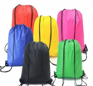 DHL Kids Drawstring Bag Clothes Shoes Bags School Sport Gym PE Dance Backpacks Nylon Backpack Polyester Cord bag7390243
