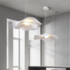 Lâmpadas pendentes Nordic Modern Minimalist Restaurant Chandelier Designer Creative Personality Lotus Leaf Study Bedroom Lamp