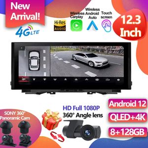 Audi Q5L 2018 - 2022 için Android 12 GPS Navigasyon 12.3 inç Carplay Stereo Radyo Otomatik Monitörler 5G Araba Multimedya Dokunmatik Ekran -3