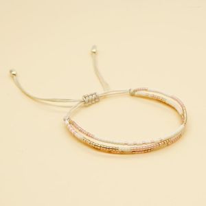 Strand jastyt wielowarstwowy delikatna bransoletka biżuteria minimalistyczna moda miyuki Bracelety dla kobiet prezent dla kobiet