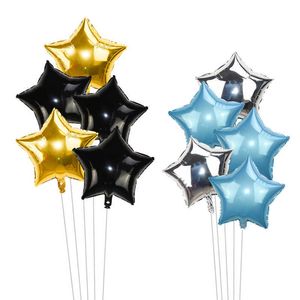 Dekoracja 5pcs 18 cali złota srebrna folia balon balon ślub Dekoracja baby shower dzieci dzieci urodziny balony globos